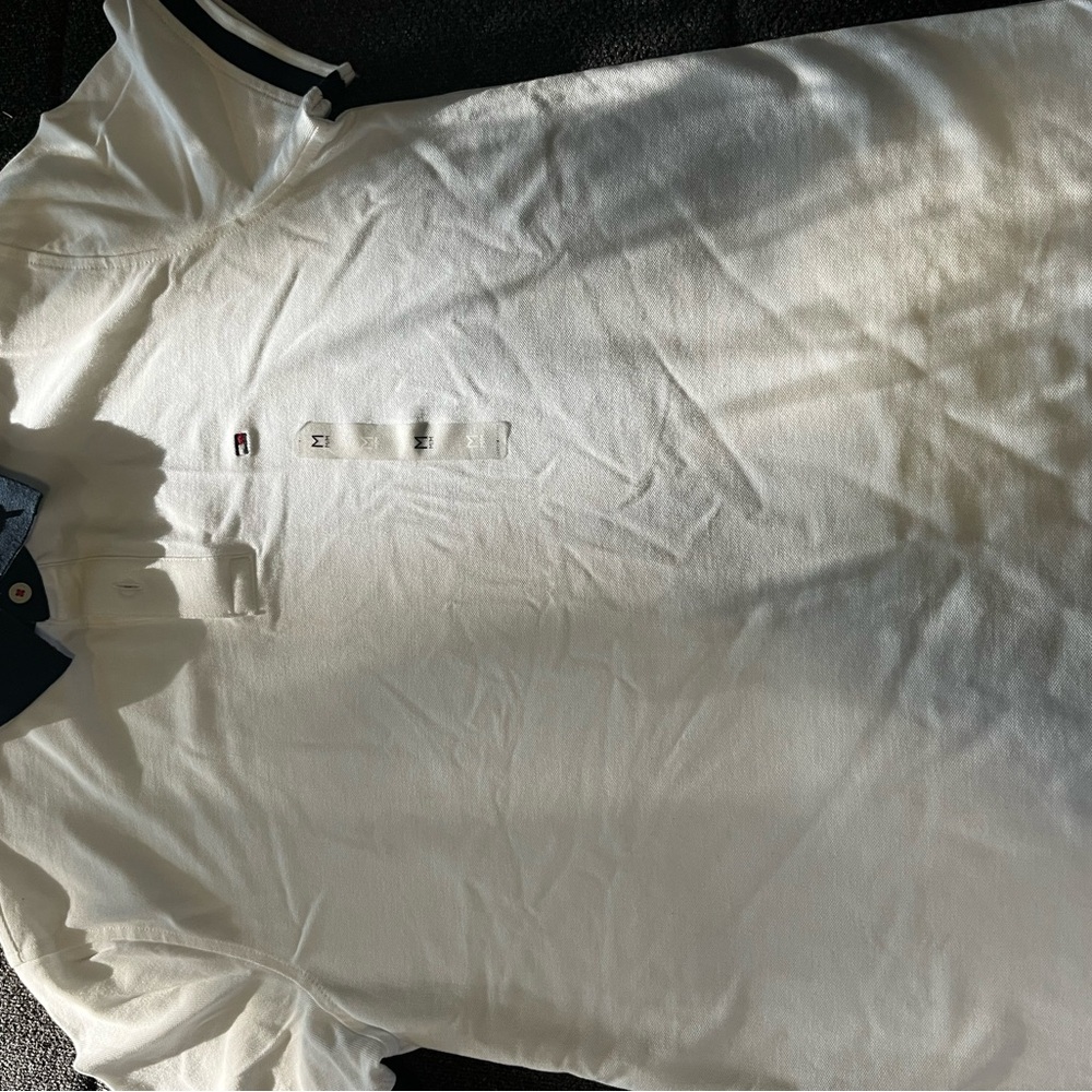 Tommy Hilfiger White Polo Shirt Classic Style